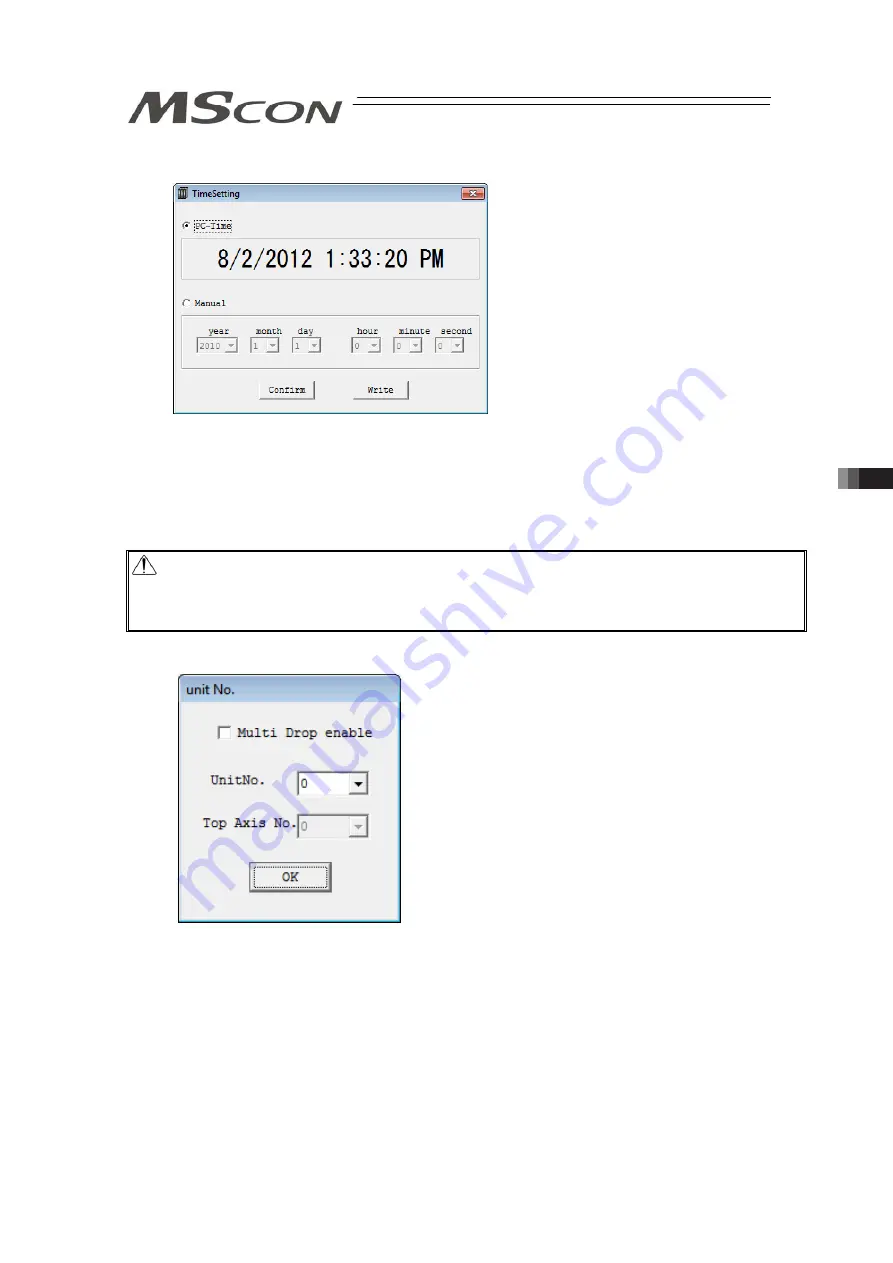 IAI MSCON Instruction Manual Download Page 231