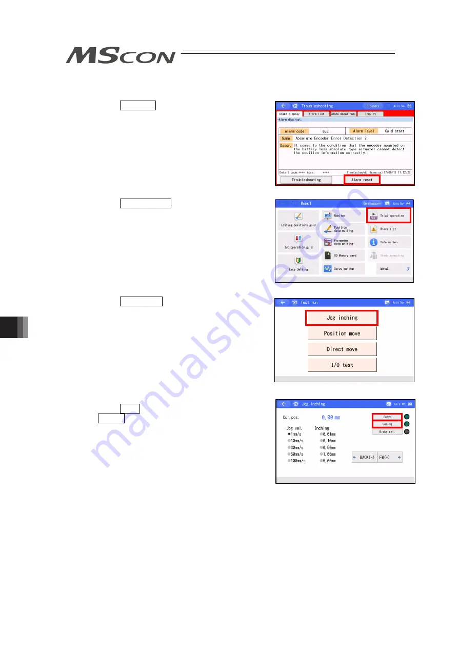 IAI MSCON Instruction Manual Download Page 250