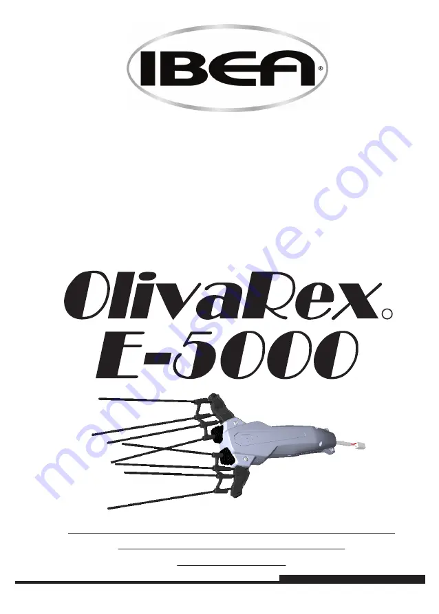 IBEA OlivaRex E-5000 User Manual Download Page 1