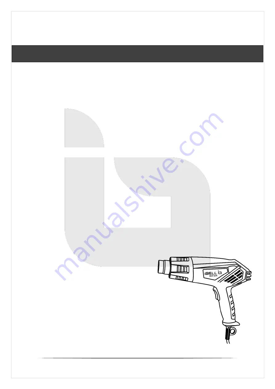 iBell HG20-82 Operator'S Manual Download Page 3