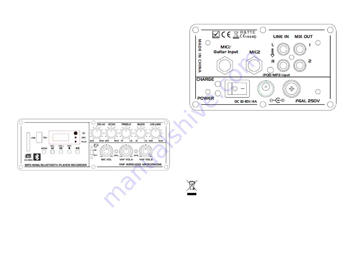 Ibiza sound PORT85VHF-BT Скачать руководство пользователя страница 10