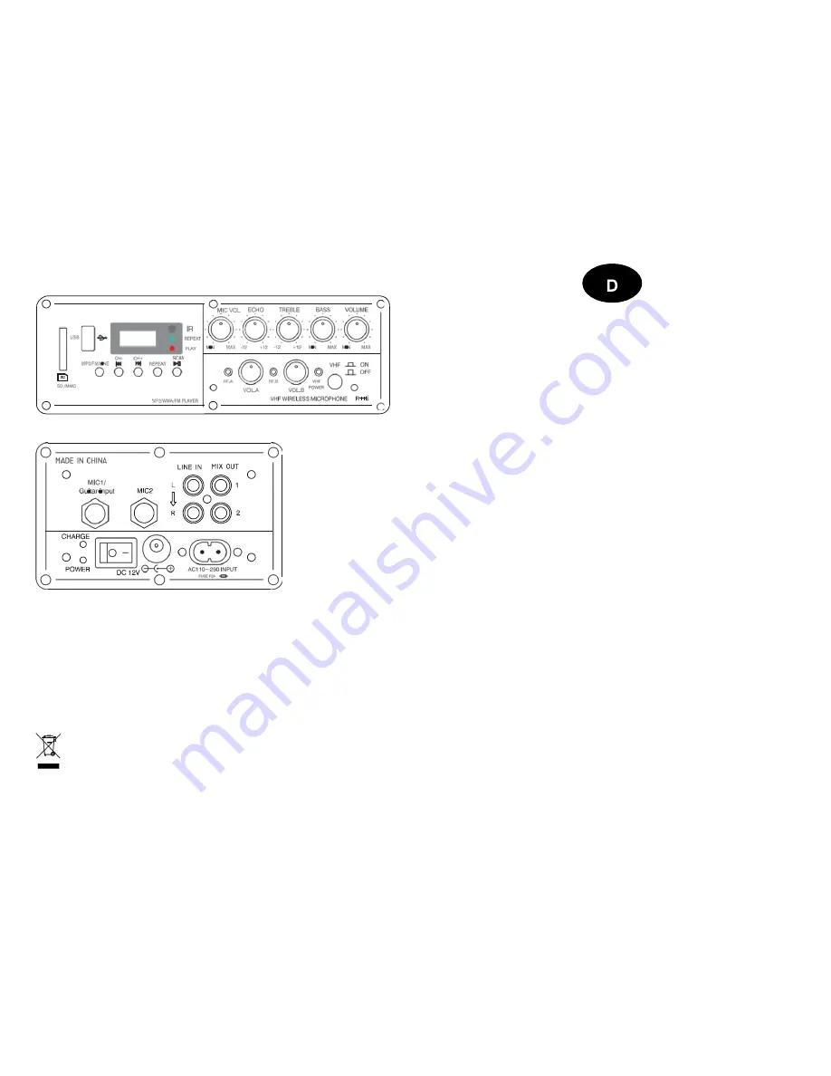 Ibiza sound PORT85VHF Instruction Manual Download Page 5