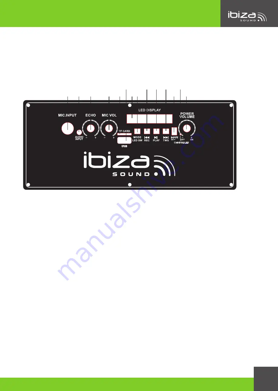 Ibiza sound STREET-SOUND User Manual Download Page 9