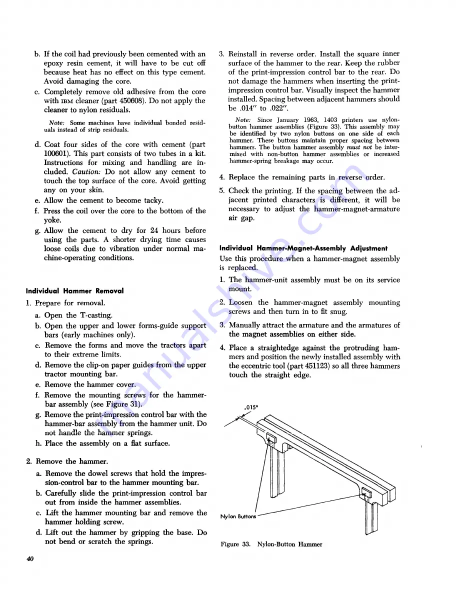 IBM 1403 Field Engineering Maintenance Manual Download Page 40