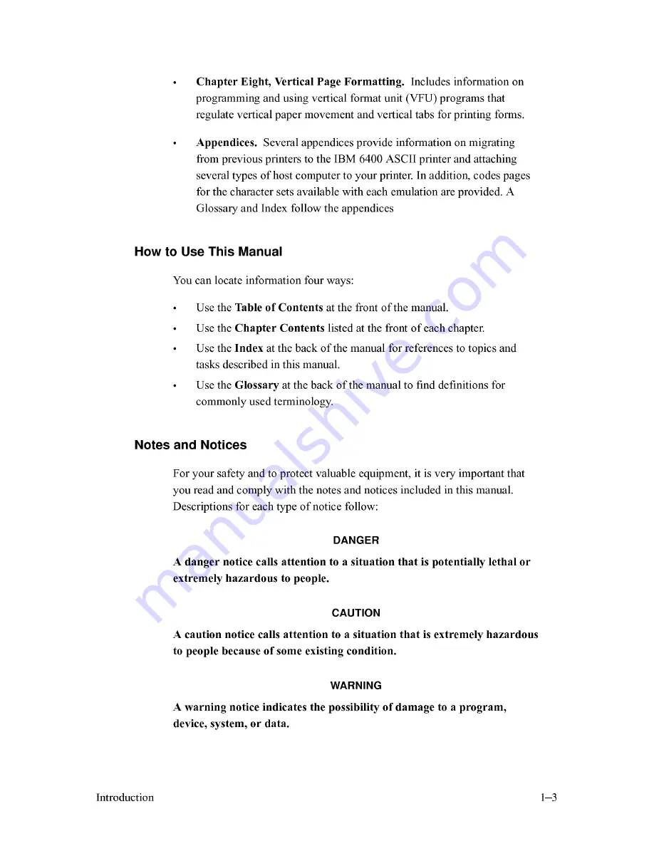 IBM 6400 Series Programmer'S Reference Manual Download Page 11