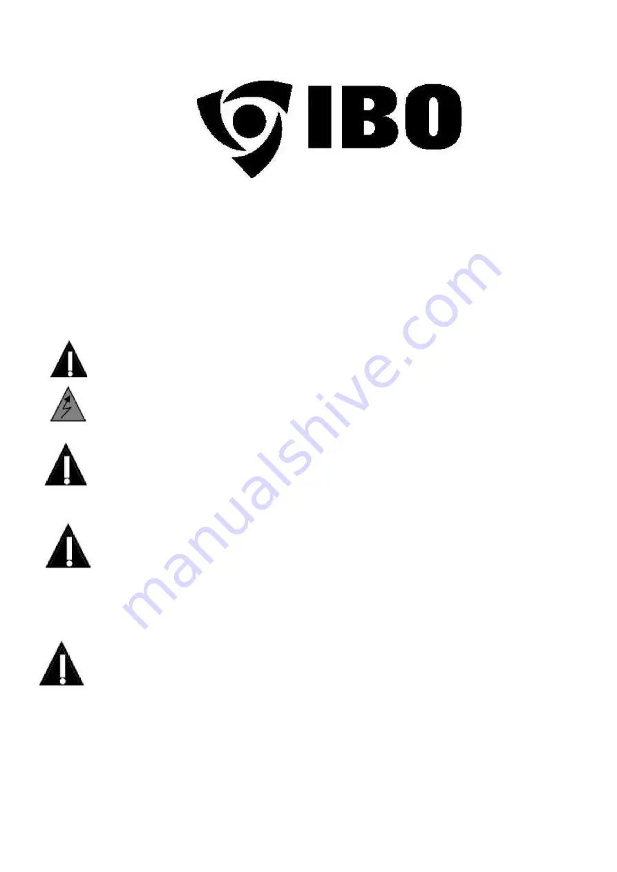 IBO QB-60 Instruction Manual Download Page 1