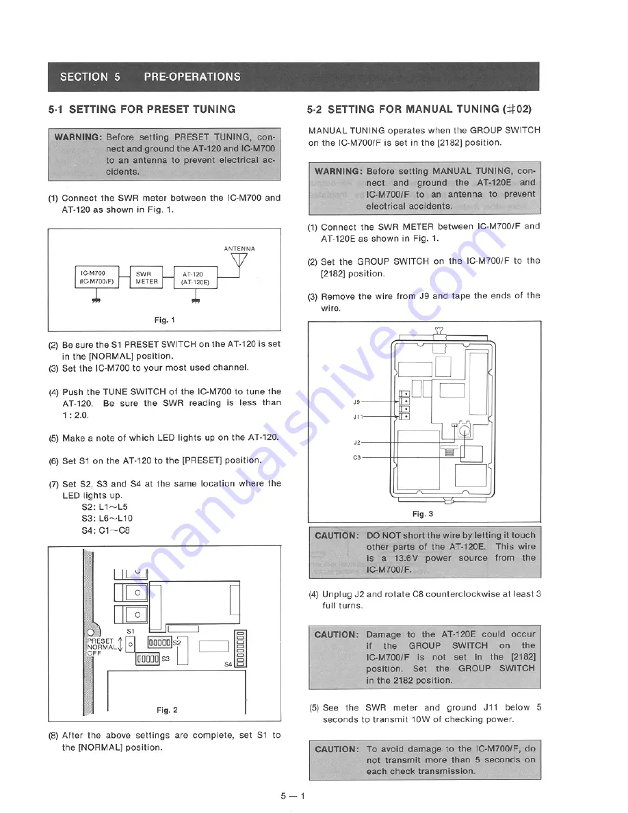 Icom AT-120 Service Manual Download Page 11