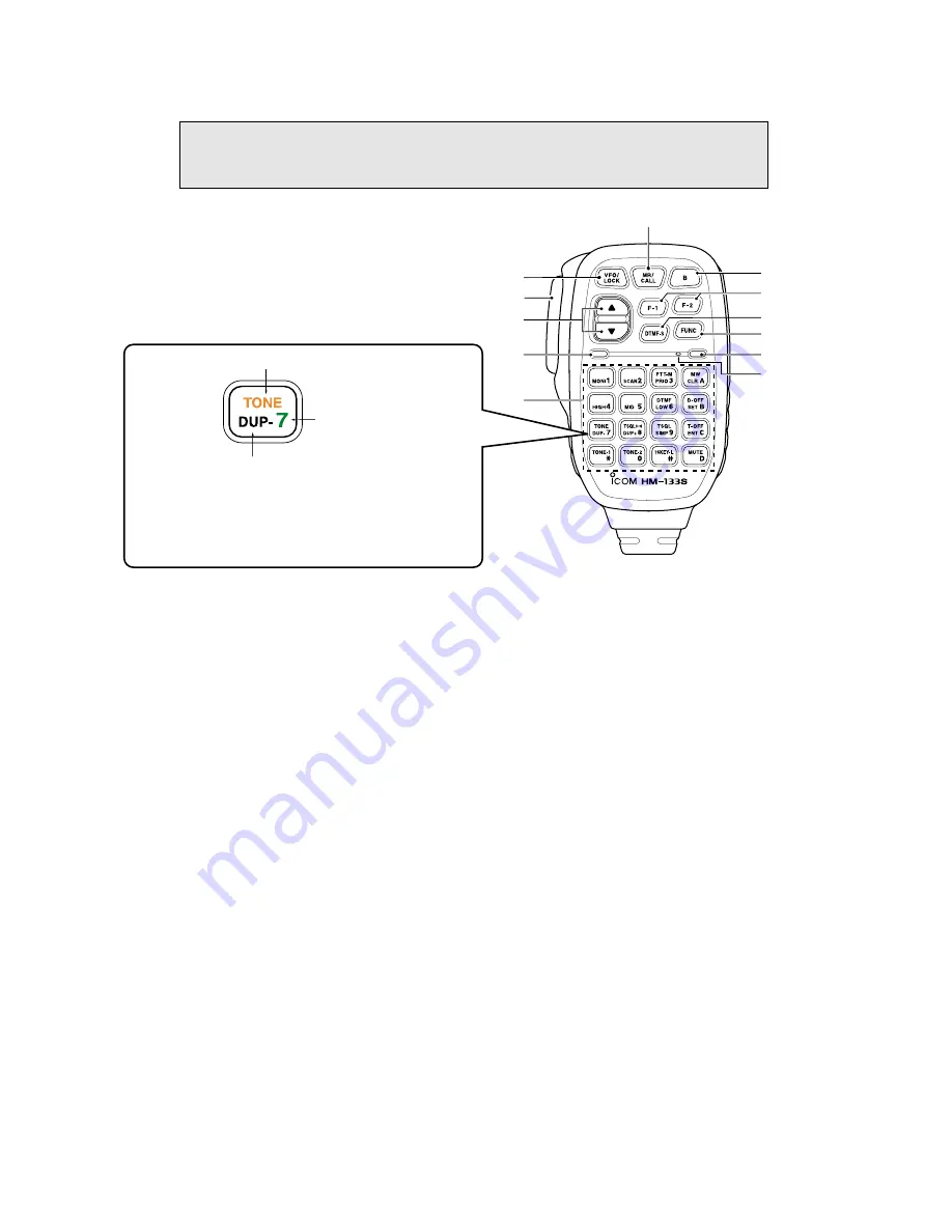 Icom HM-133S User Manual Download Page 1