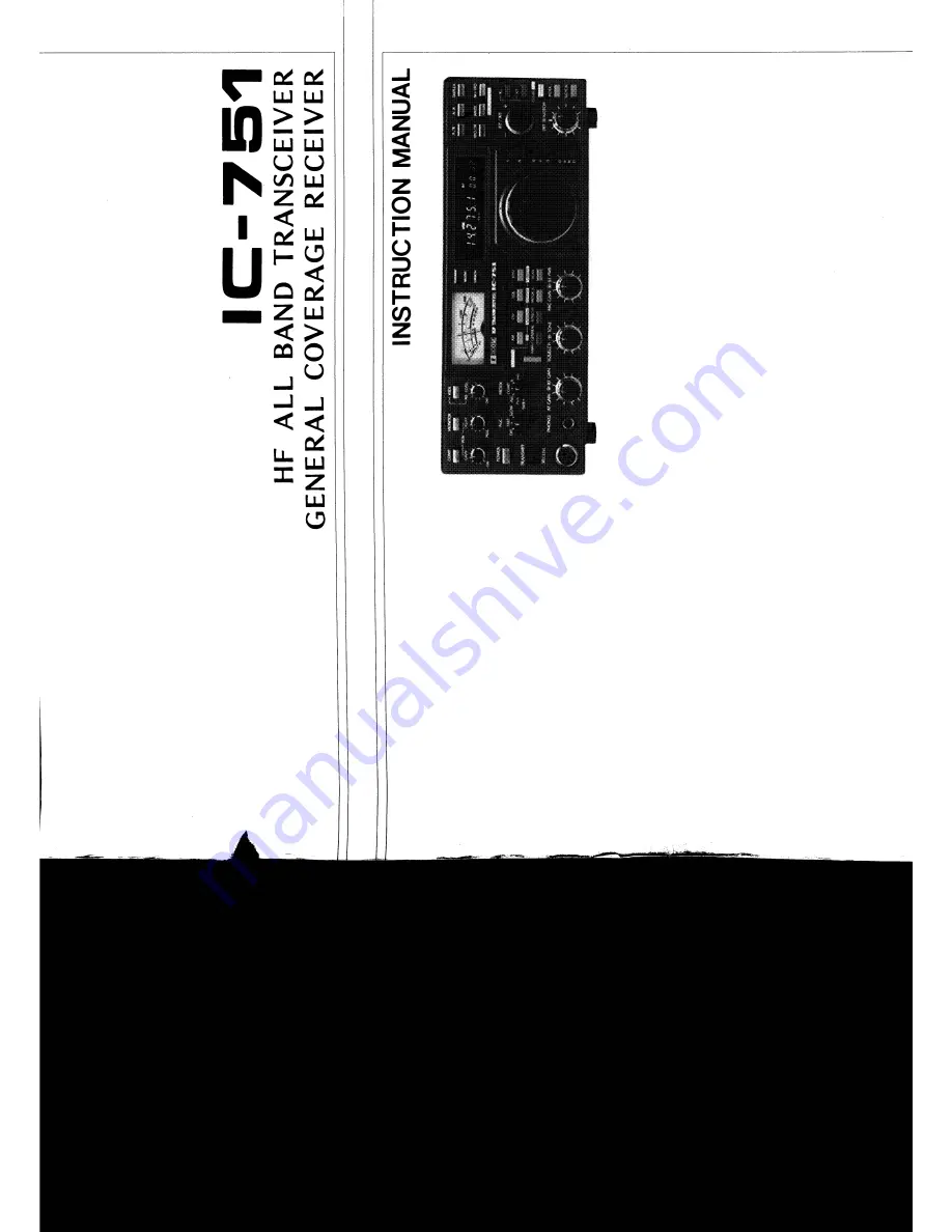 Icom IC-751 Скачать руководство пользователя страница 1