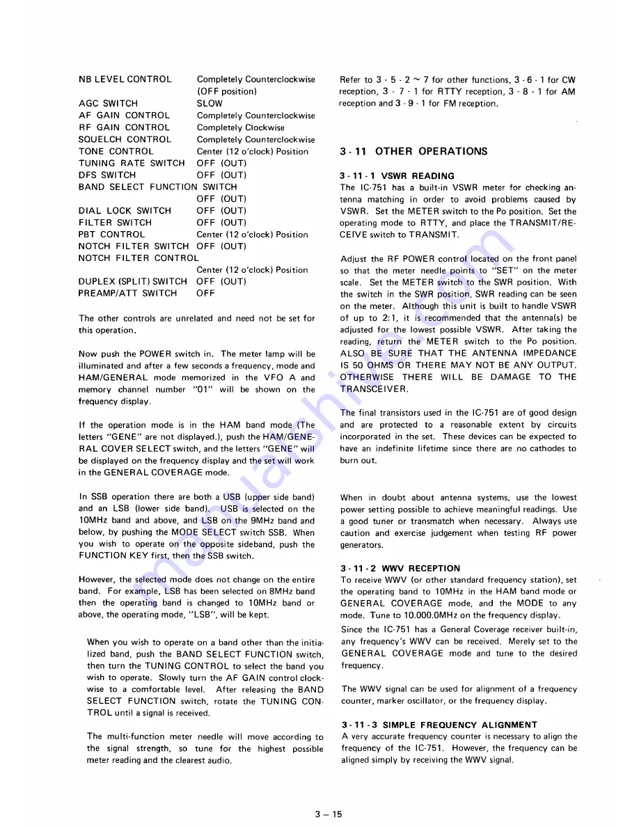 Icom IC-751 Service Manual Download Page 24