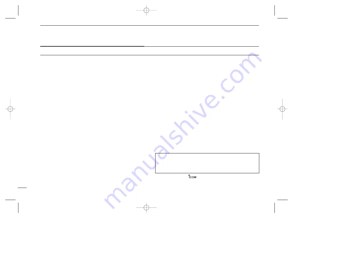 Icom IC-A24 Instruction Manual Download Page 4