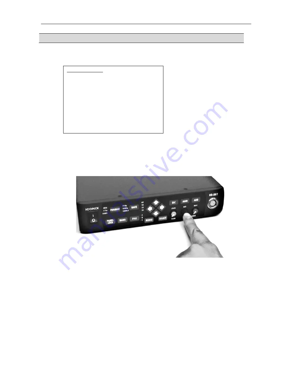 Iconix HD-RH1 User Manual Download Page 18