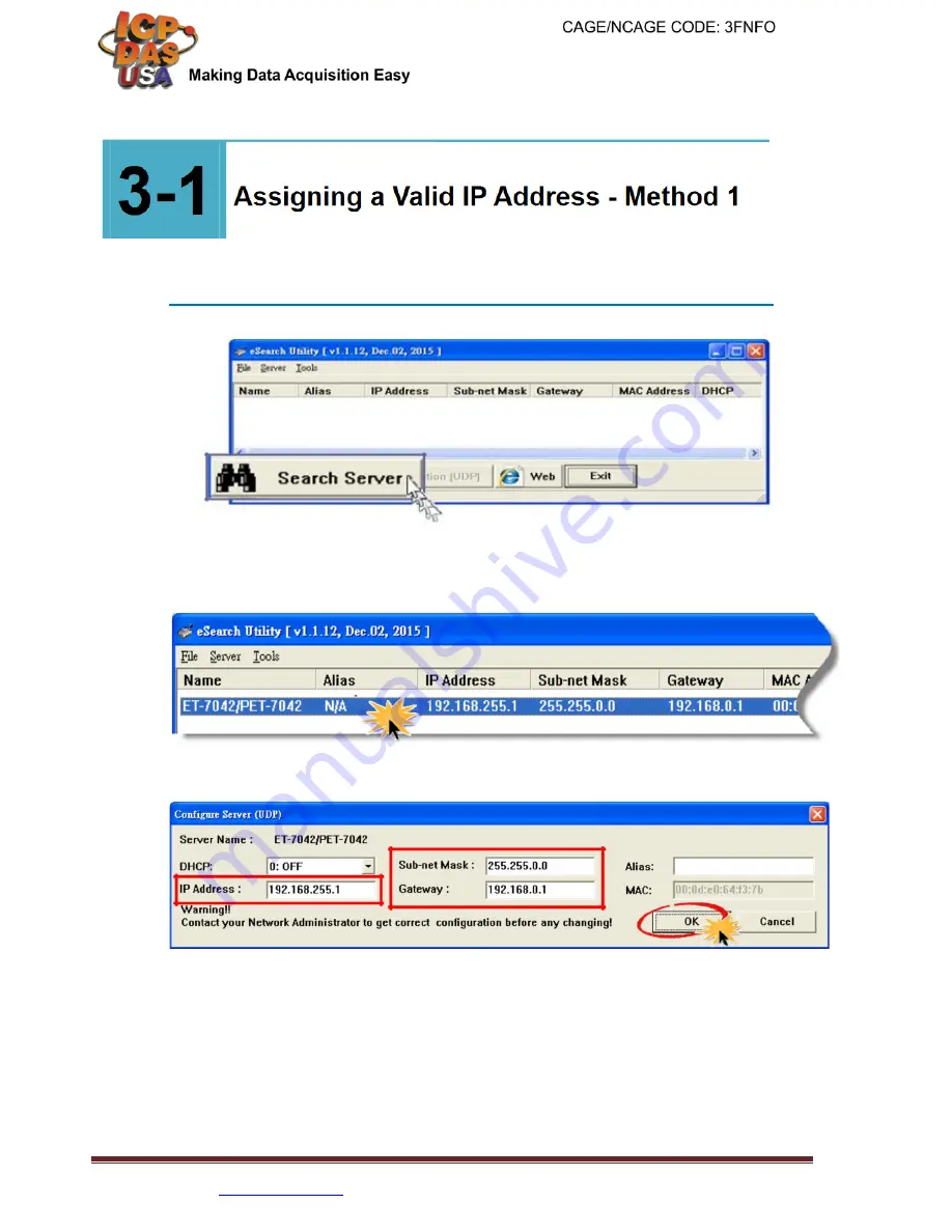 ICPDAS ET-7026 Quick Start Manual Download Page 3