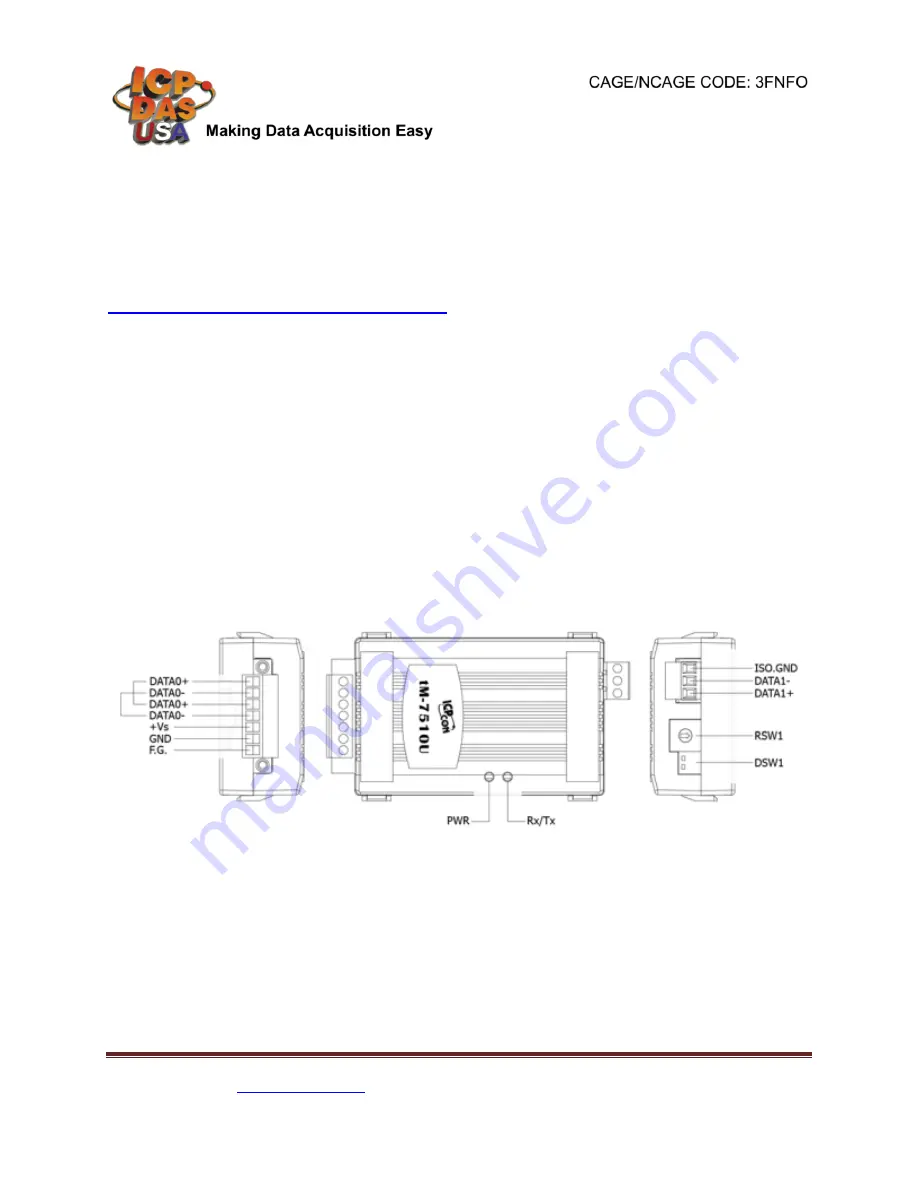 ICPDAS tM-7510U Скачать руководство пользователя страница 1