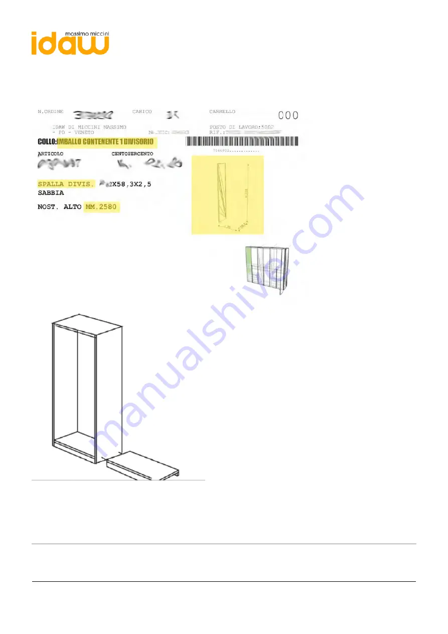 IDAW Freestanding cabinet Assembly Instructions Manual Download Page 13