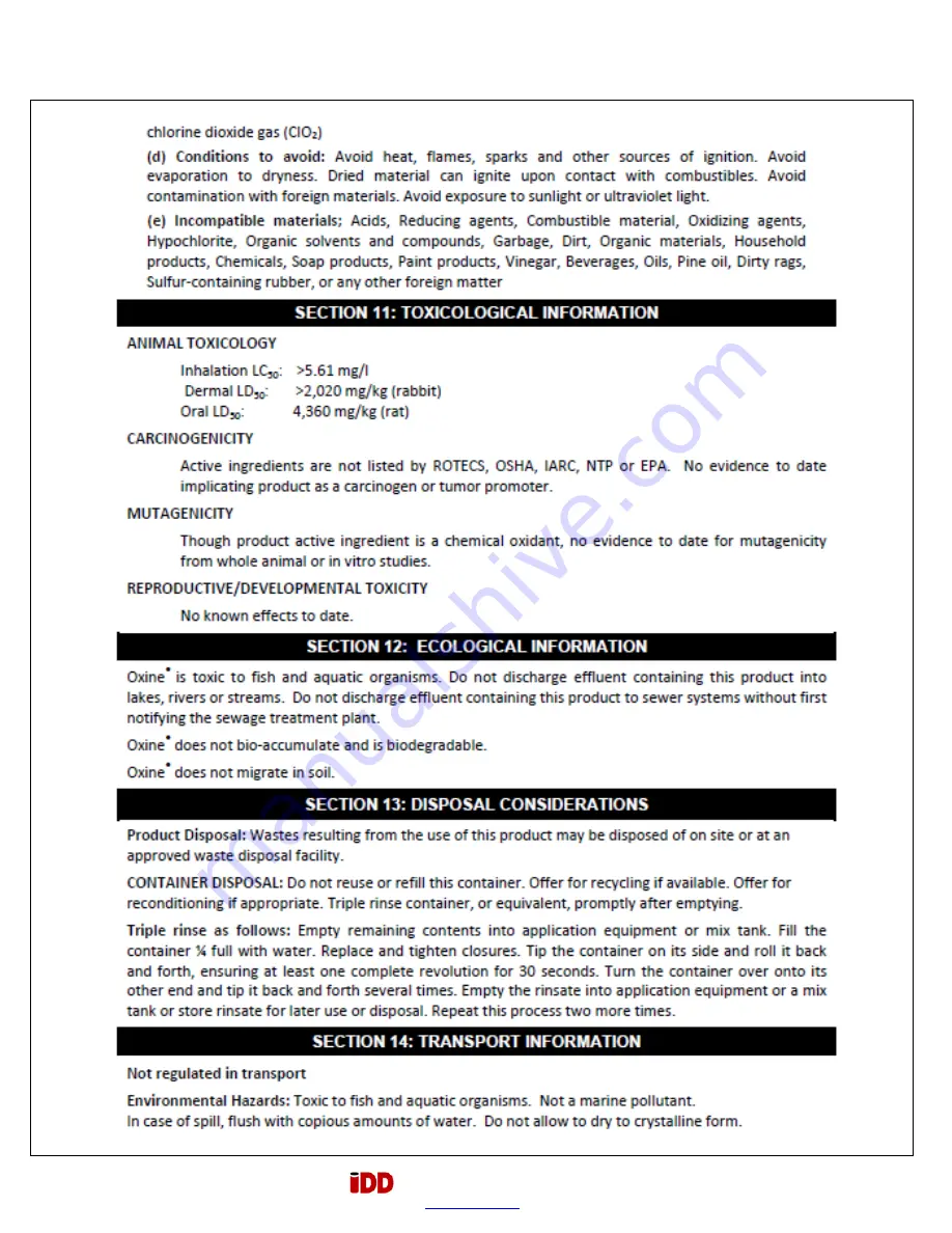 IDD Processing & Packaging SQUIRE PLUS 2 Operation Manual Download Page 49