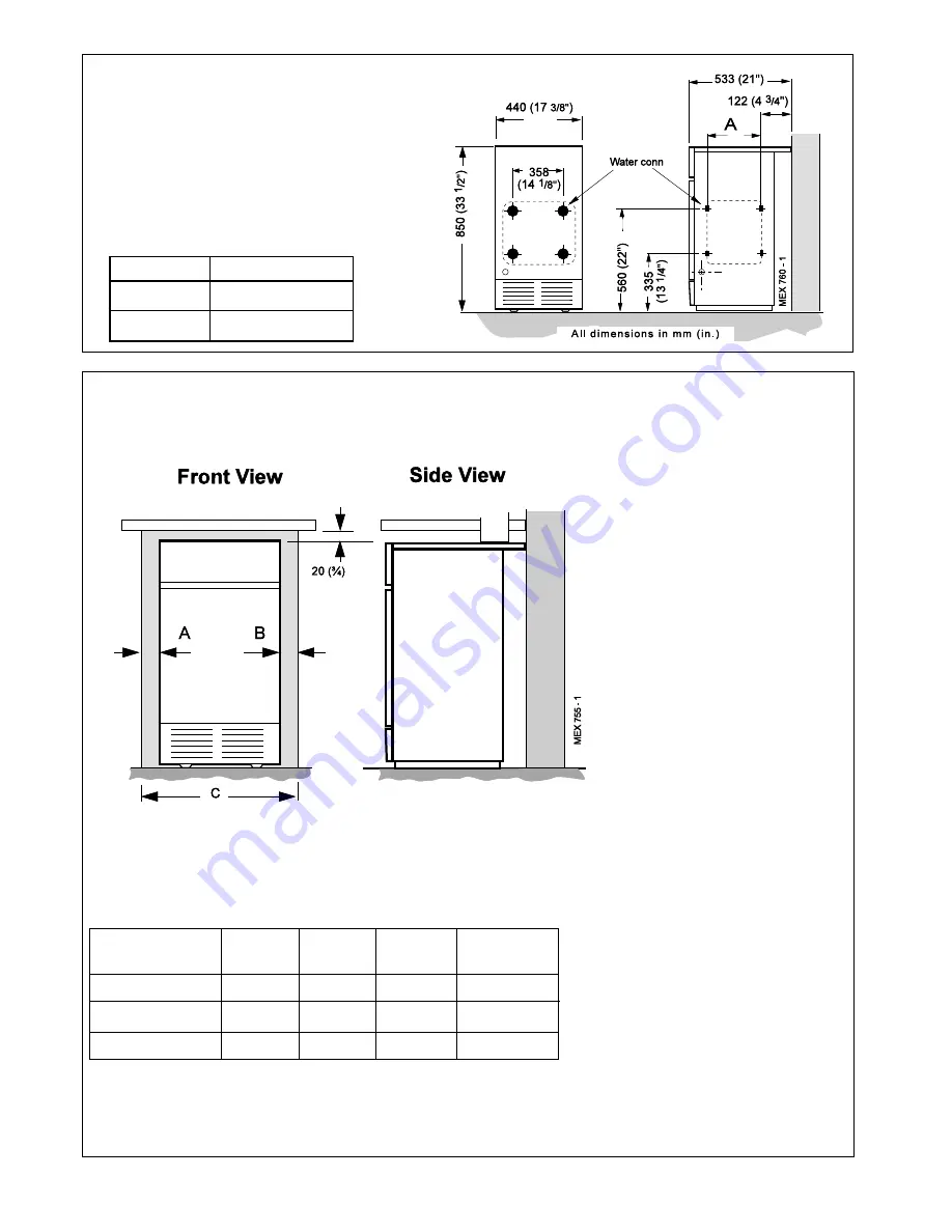 Ideal Boilers Mexico Super CF 3/40 Installation & Servicing Manual Download Page 6