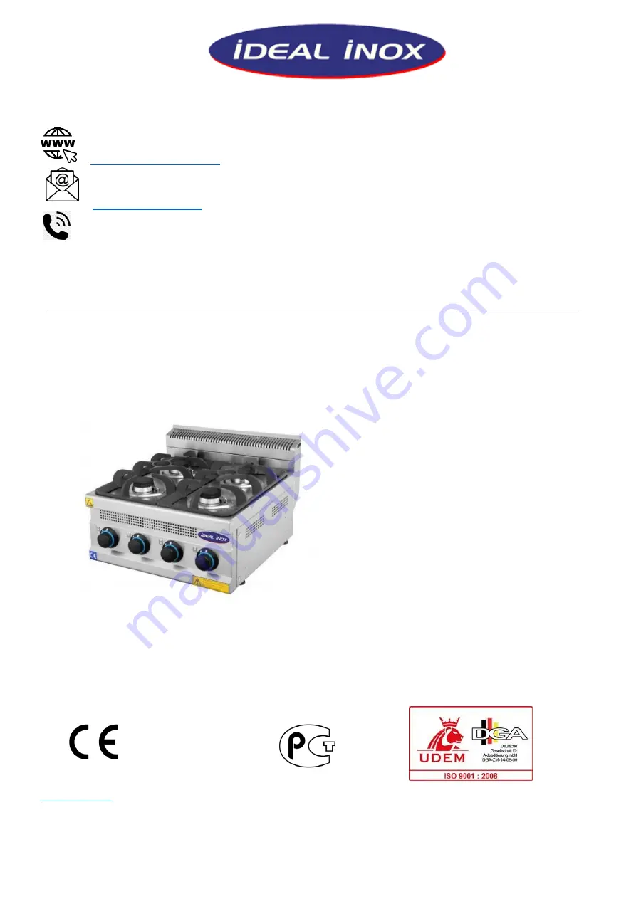 IDEAL INOX 0510-OCK Скачать руководство пользователя страница 1