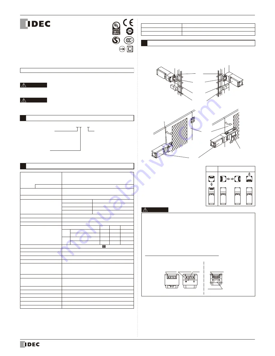 IDEC HS5D-11 Instruction Sheet Download Page 1