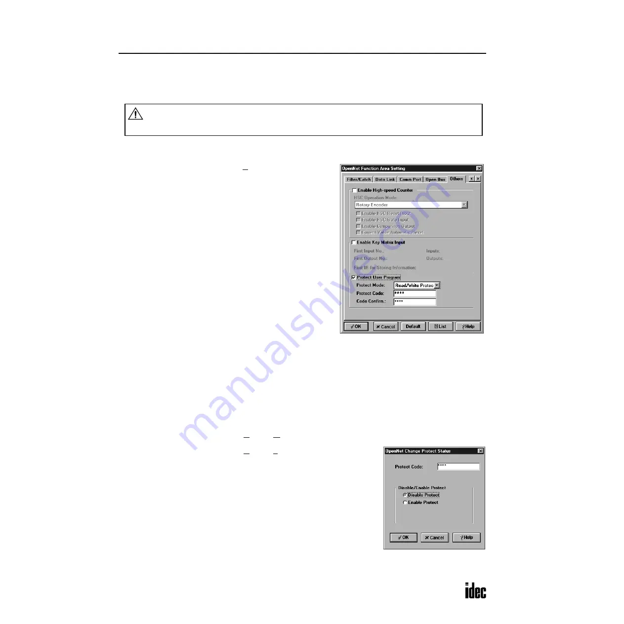 IDEC OpenNet series User Manual Download Page 91