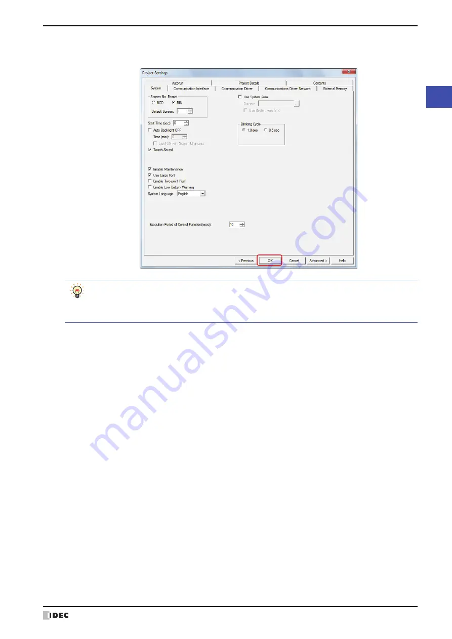 IDEC SmartAXIS Touch FT1A Series User Manual Download Page 99