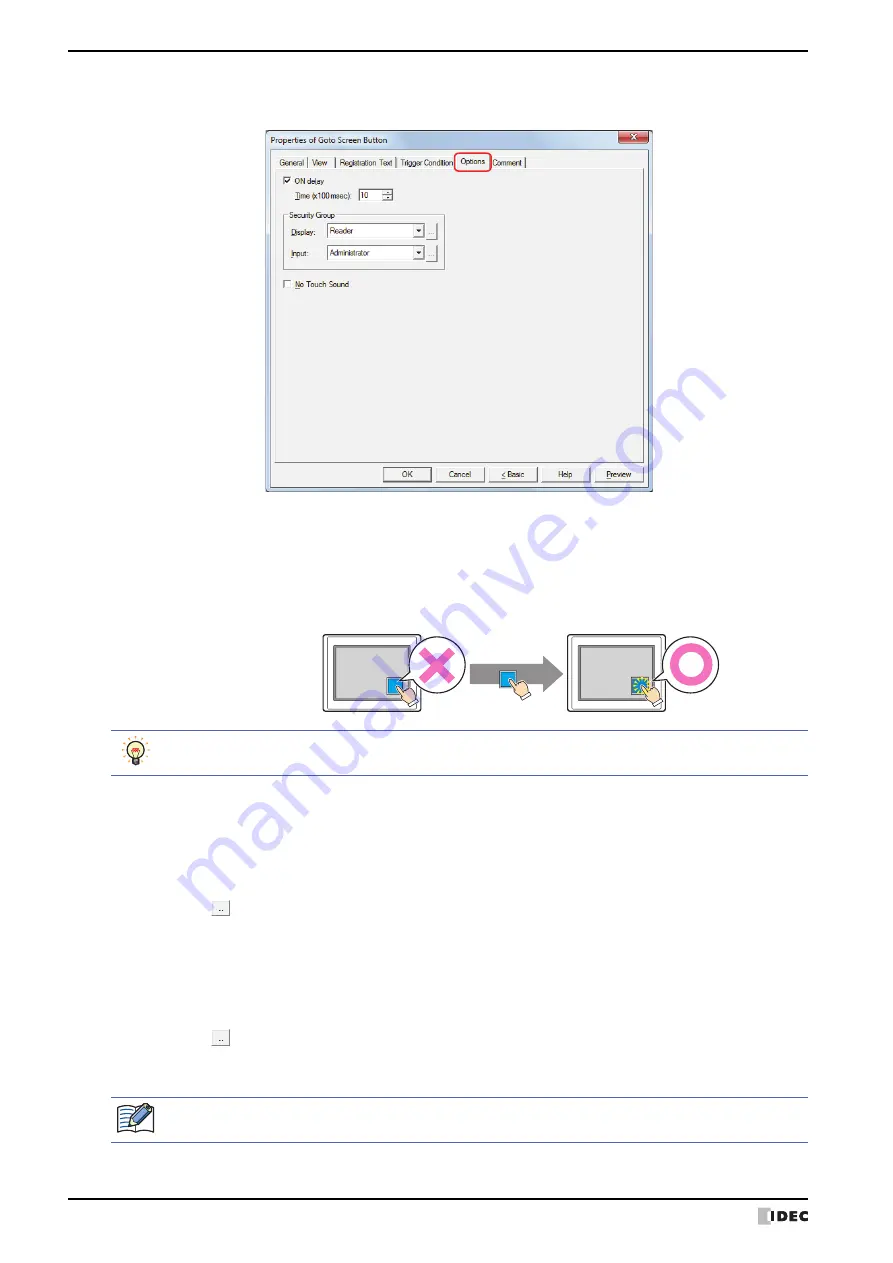 IDEC SmartAXIS Touch FT1A Series User Manual Download Page 318