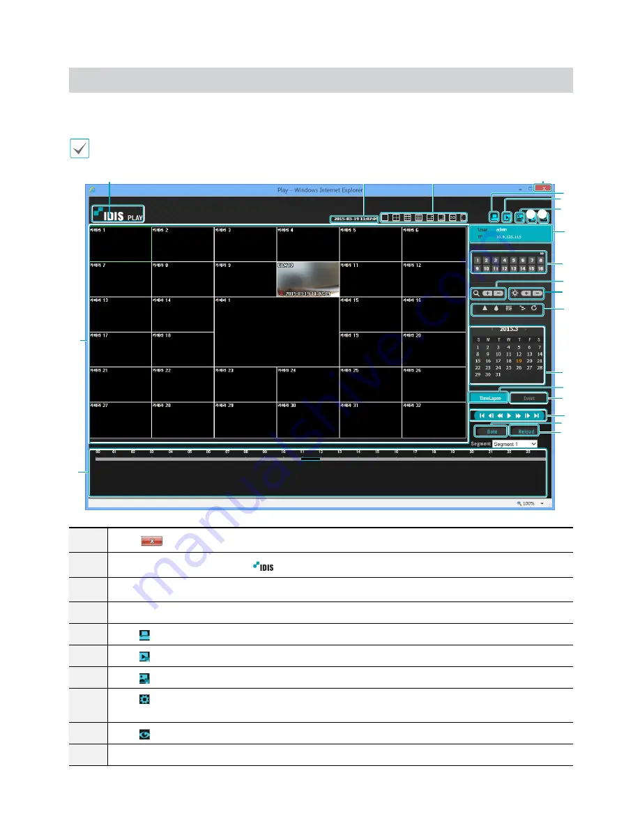 Idis DR-6232P-S Operation Manual Download Page 89