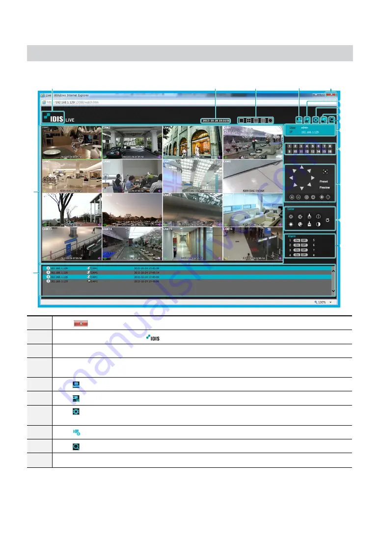 Idis TR-4516 Operation Manual Download Page 61