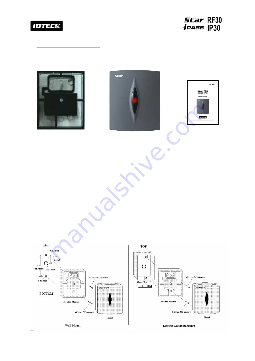 IDTECK iPASS IP30 User Manual Download Page 5