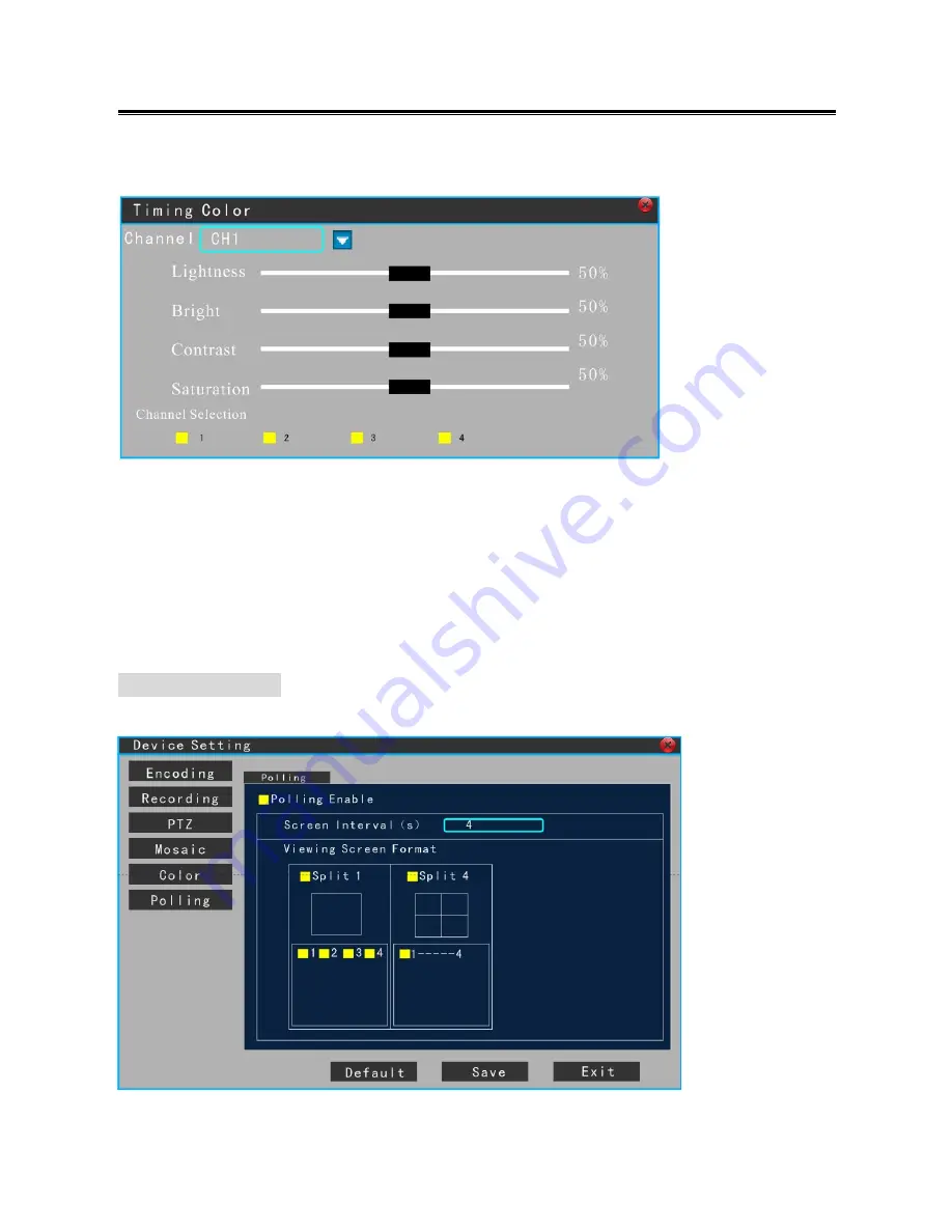 Idview Digital i Alarm DVR User Instruction Manual Download Page 60