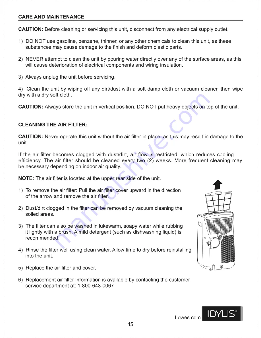 Idylis 625616 User Manual Download Page 15