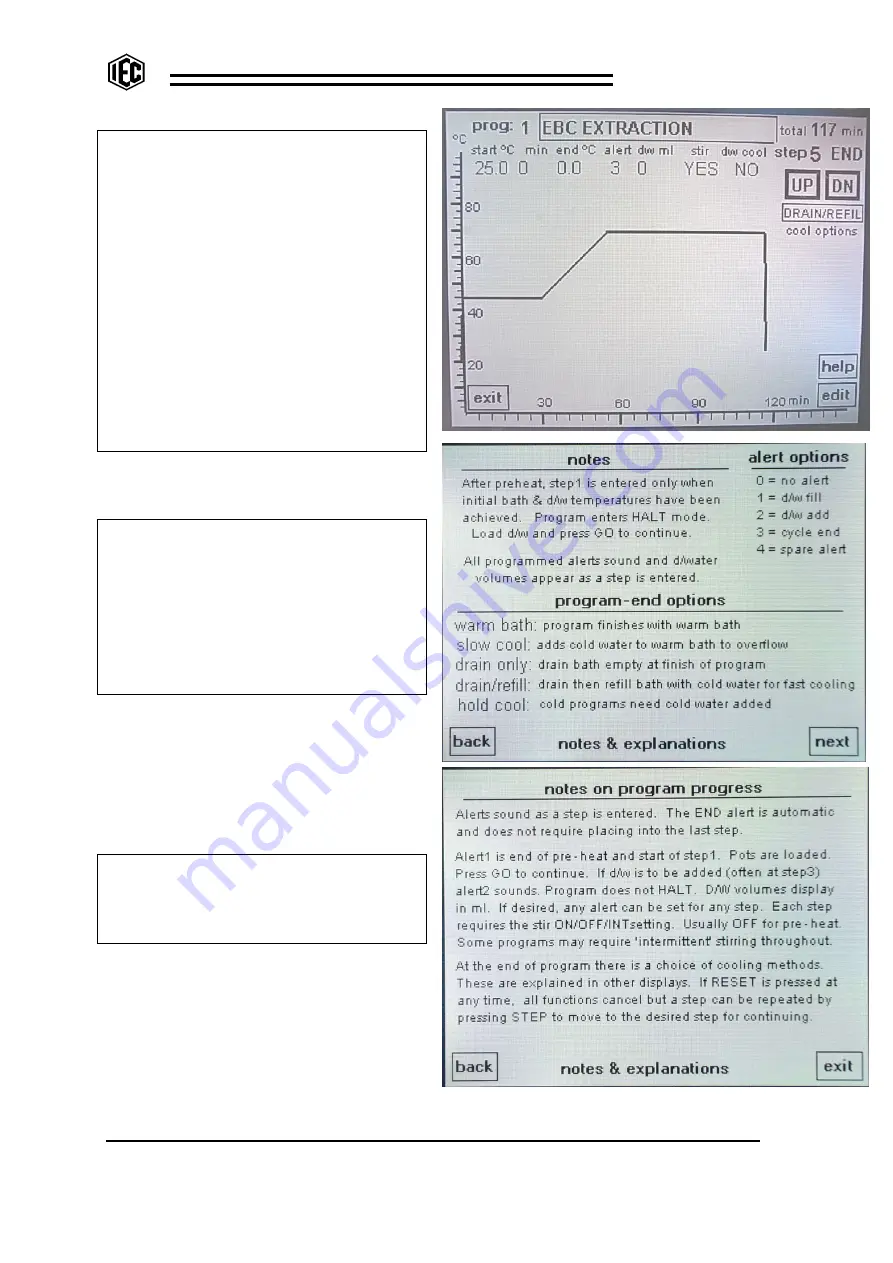 IEC MASH BATH Manual Download Page 22