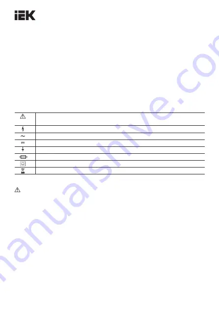 IEK M830B Operating Manual Download Page 7