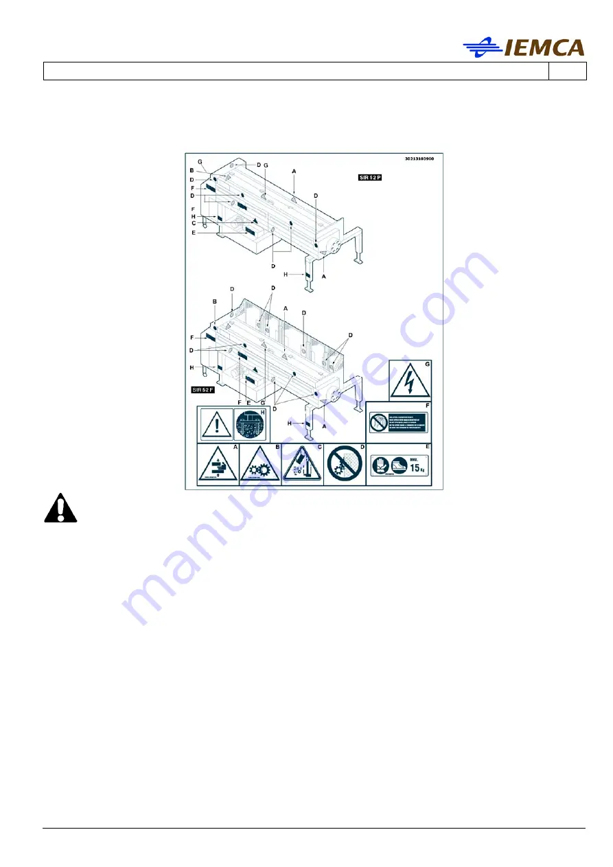 IEMCA SIR 52 F Manual For Use And Maintenance Download Page 19