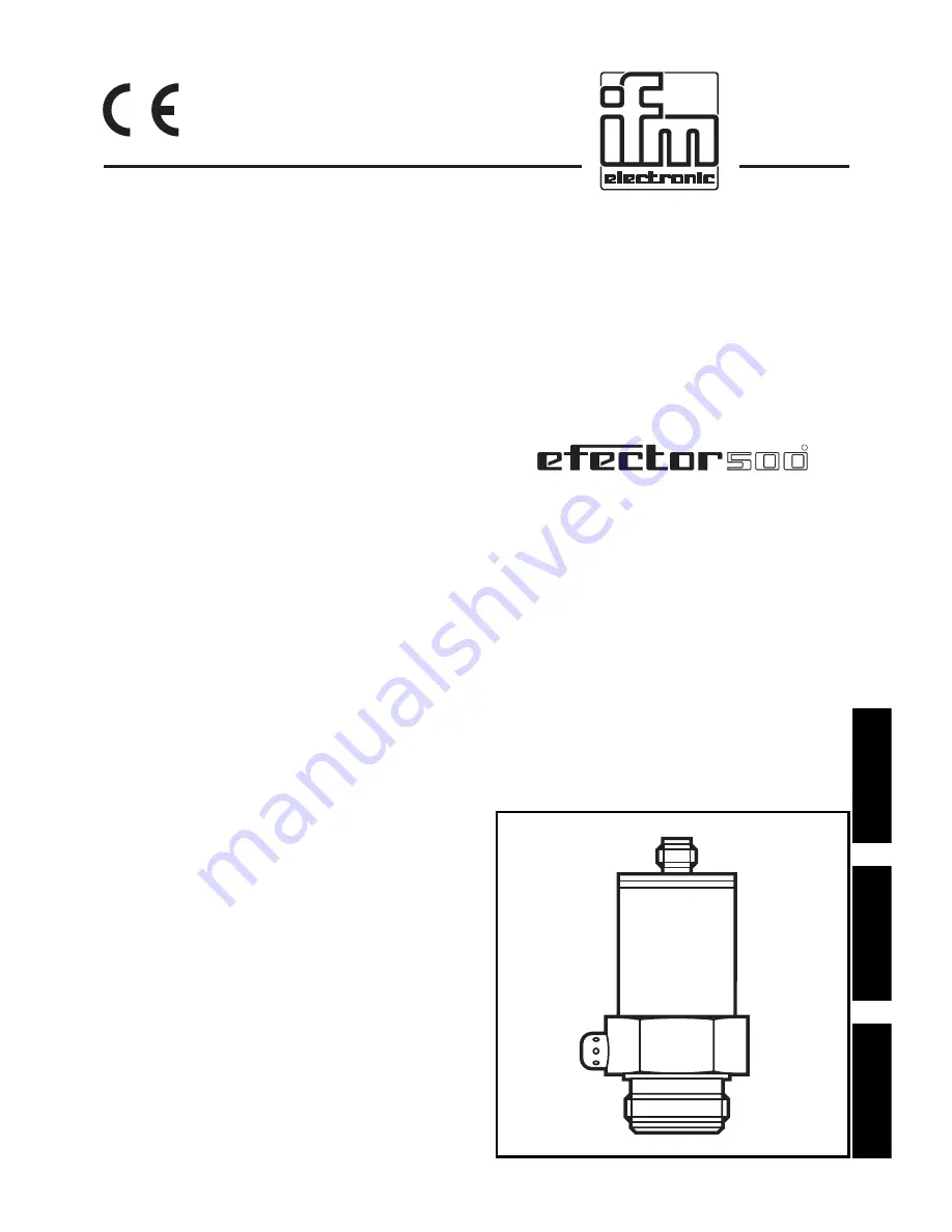 IFM Electronic Efector 500 PL2058 Скачать руководство пользователя страница 1