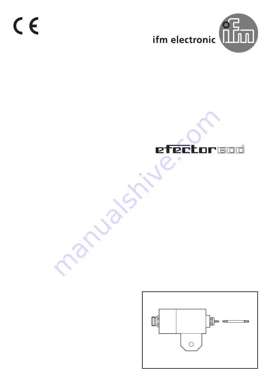 IFM Electronic efector 600 OWF Скачать руководство пользователя страница 1