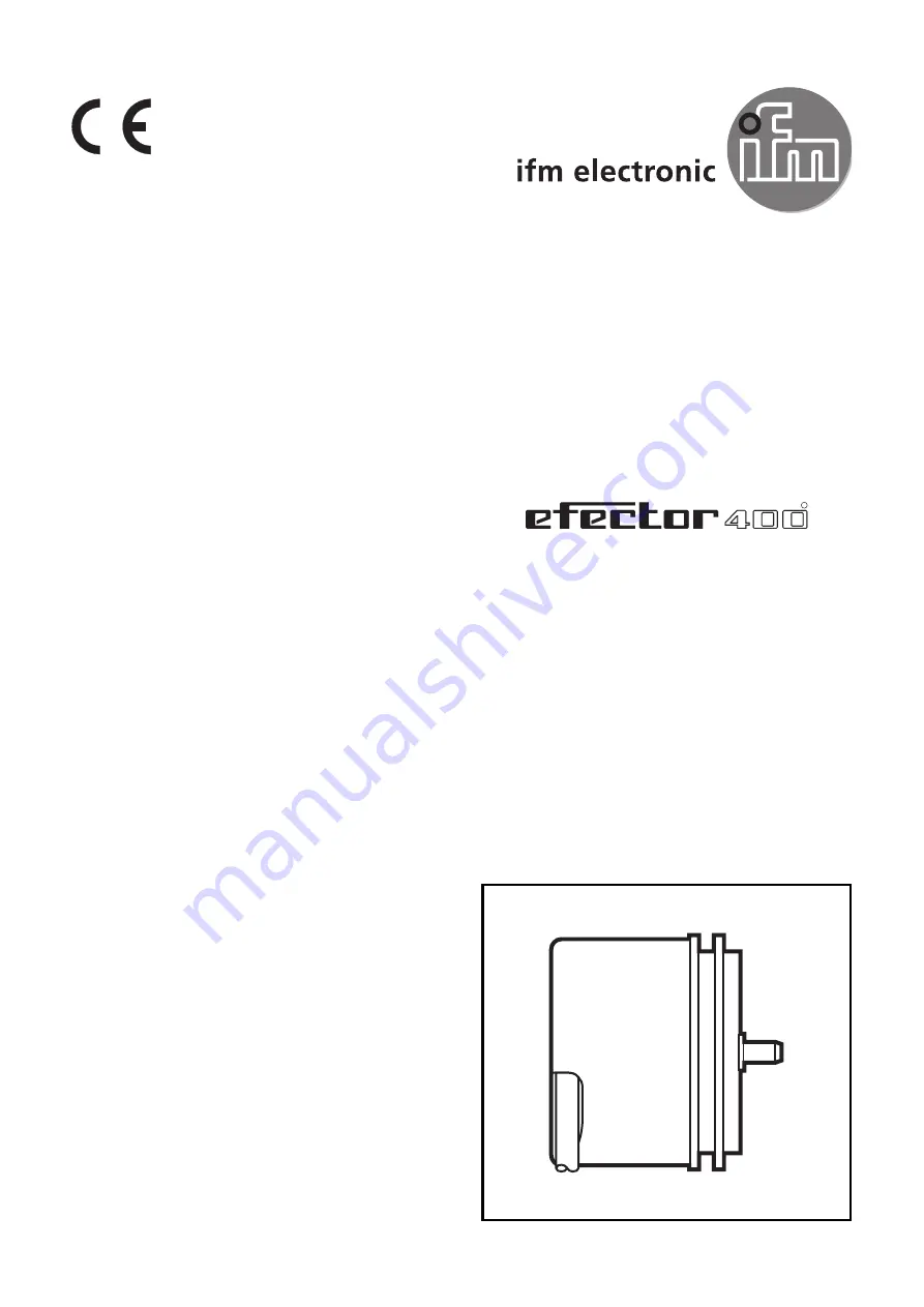 IFM Efector 400 RC Installation Instructions Manual Download Page 1