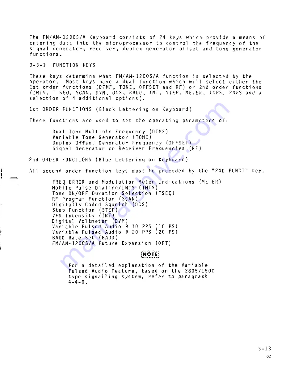 IFR FM/AM-1200A Operation Manual Download Page 40