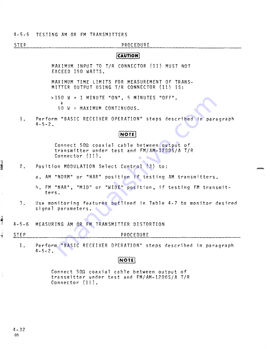 IFR FM/AM-1200A Operation Manual Download Page 77