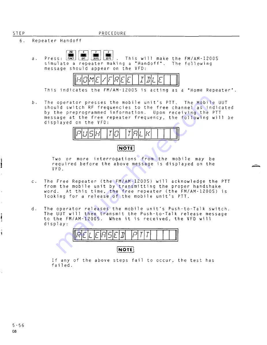 IFR FM/AM-1200A Operation Manual Download Page 171