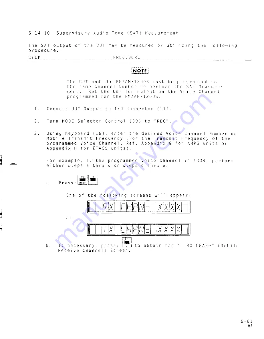 IFR FM/AM-1200A Operation Manual Download Page 204