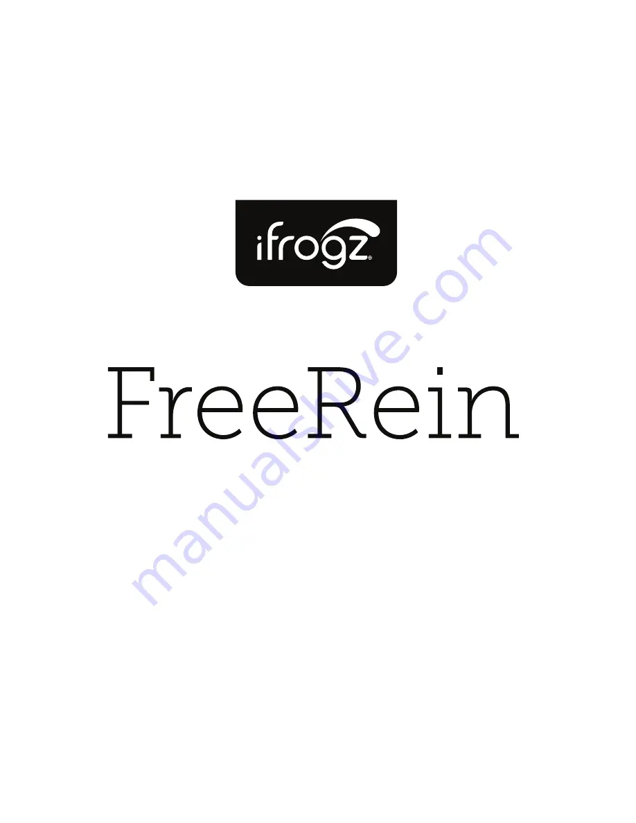 ifrogz FreeRein Bluetooth User Manual Download Page 1