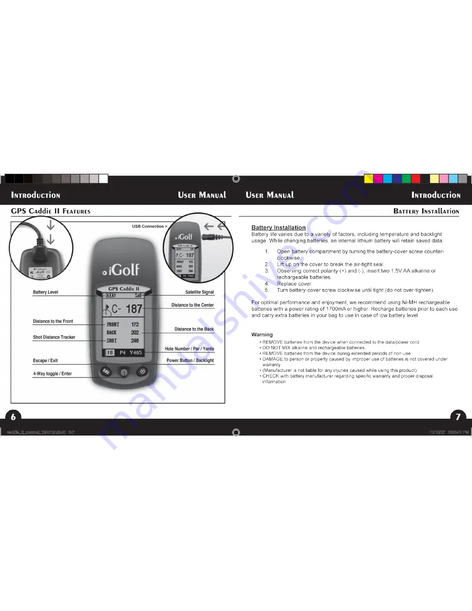 iGolf GPS Caddie II User Manual Download Page 5