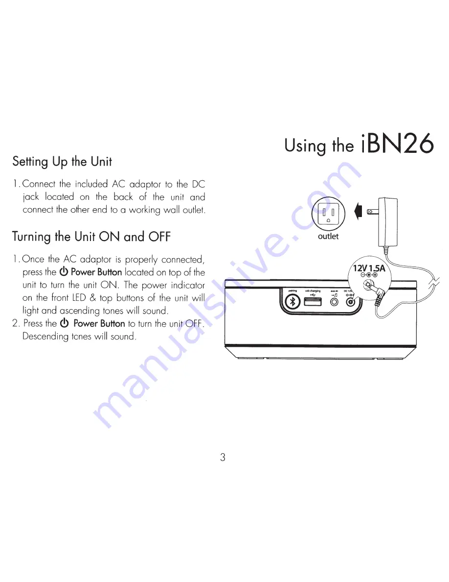 iHome iBN26 Скачать руководство пользователя страница 7