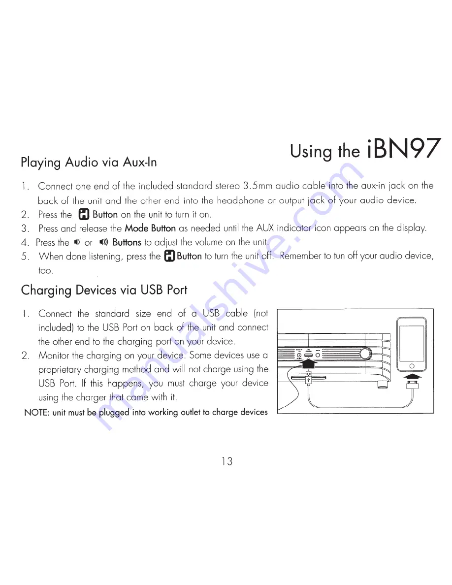 iHome iBN97 Скачать руководство пользователя страница 17