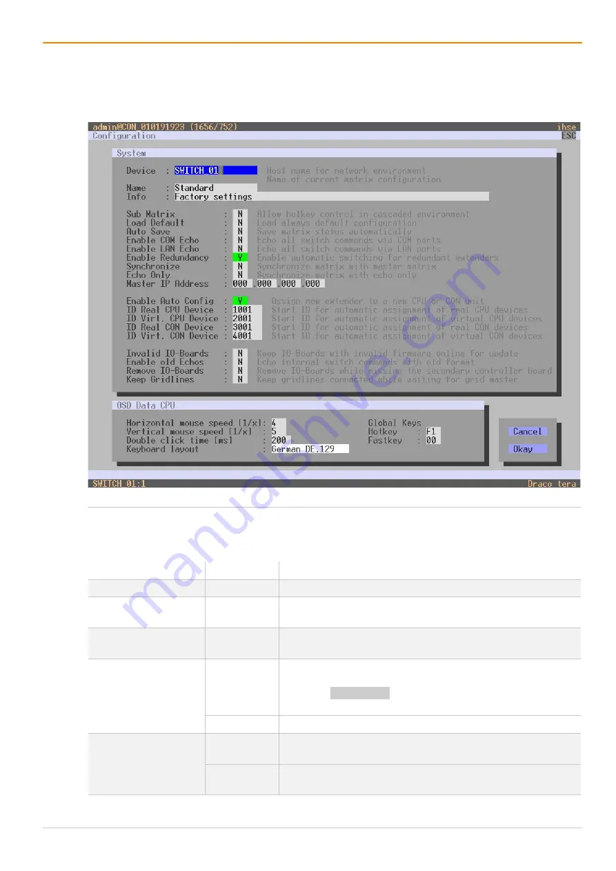 Ihse Draco tera enterprise 480 Series User Manual Download Page 72