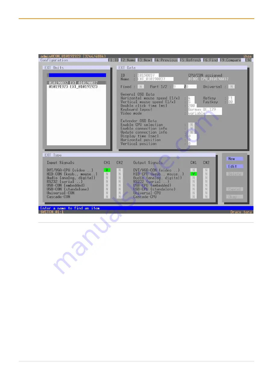 Ihse Draco tera enterprise 480 Series User Manual Download Page 102