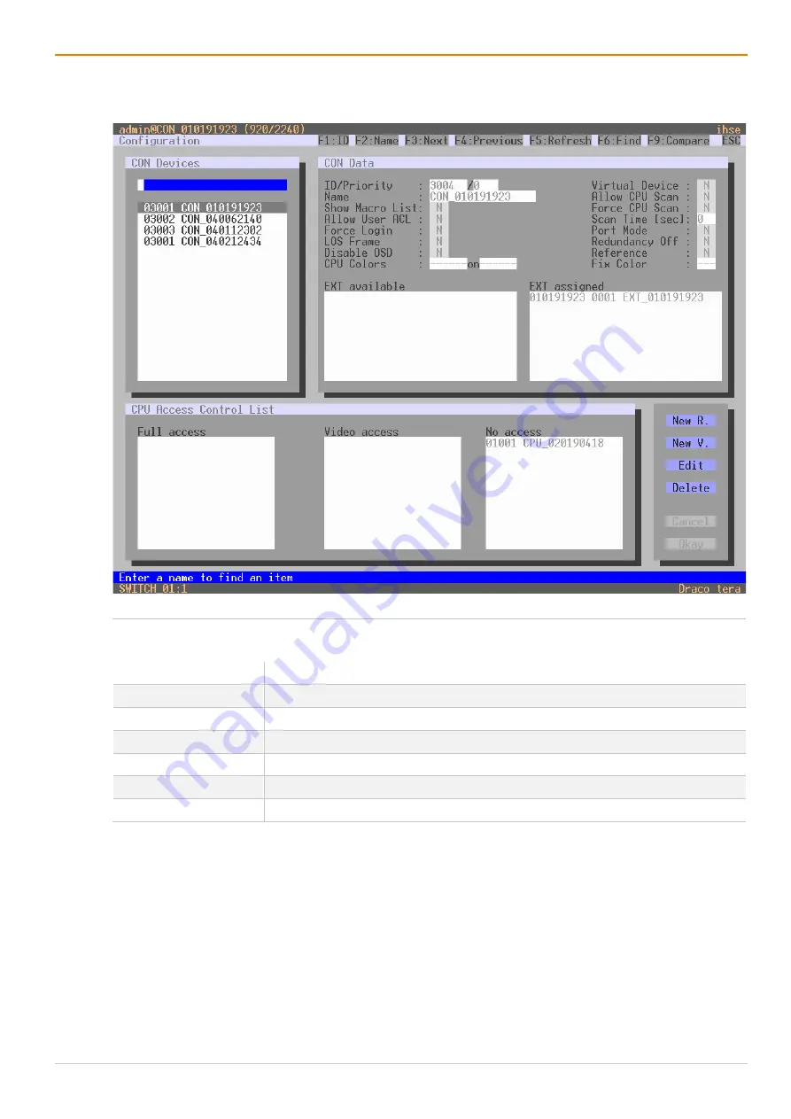 Ihse Draco tera enterprise 480 Series User Manual Download Page 119