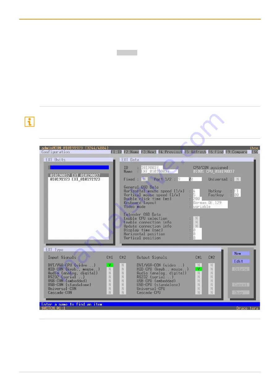 Ihse Draco tera flex Cat X 1G K480-C120 User Manual Download Page 107