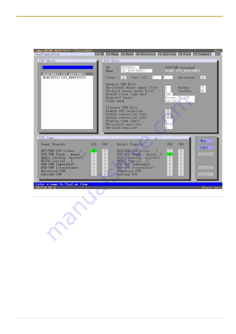 Ihse Draco tera flex Cat X 1G K480-C120 User Manual Download Page 126